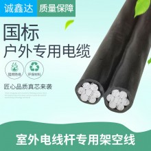 宏益潤(rùn)電線鋁線家用電纜線2芯4戶(hù)外6/10/16/25/35/50平方進(jìn)戶(hù)鋁芯